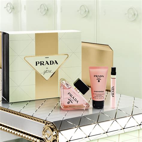 prada women's perfume gift set|Prada paradoxe gift set boots.